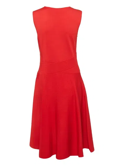 Pre-owned Carolina Herrera Sleeveless Dress In Red