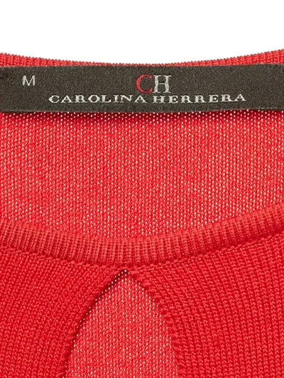 Pre-owned Carolina Herrera Sleeveless Dress In Red