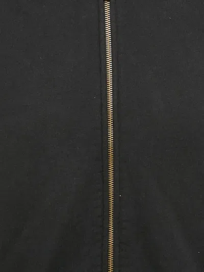 Pre-owned Fear Of God Cotton Zip-up Sweatshirt In Black