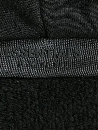 Pre-owned Fear Of God Cotton Zip-up Sweatshirt In Black
