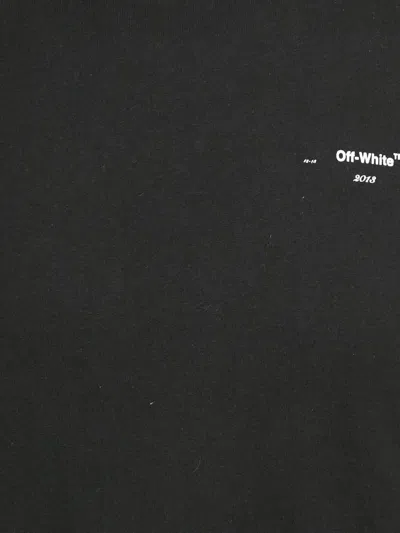 Pre-owned Off-white Logo-detail Cotton T-shirt In Black