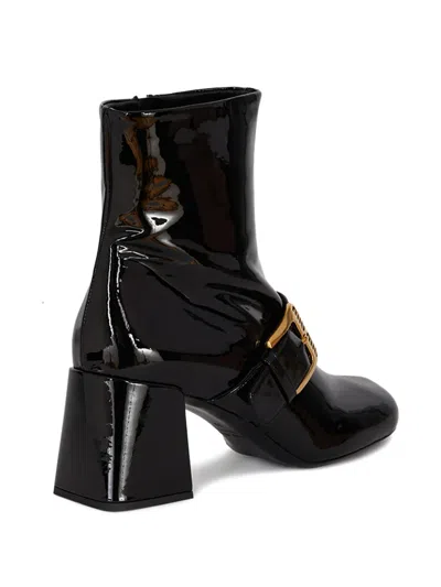 Miu Miu Buckle-strap Boots In Multi