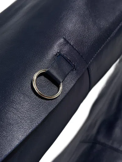 Aeron Leather Trousers In Blue