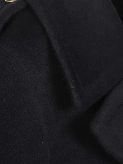 Gabriele Pasini Double Breasted Coat With Bottons In Black