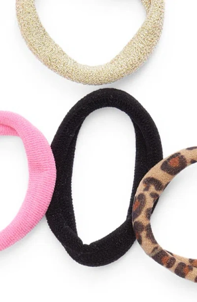 Capelli New York Kids' Set Of 60 Assorted Ponytail Holders & Pouch Set In Multi