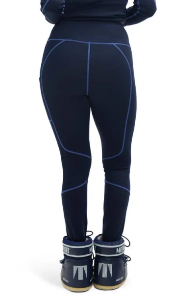 Halfdays Hallie High Waist Leggings In Blue