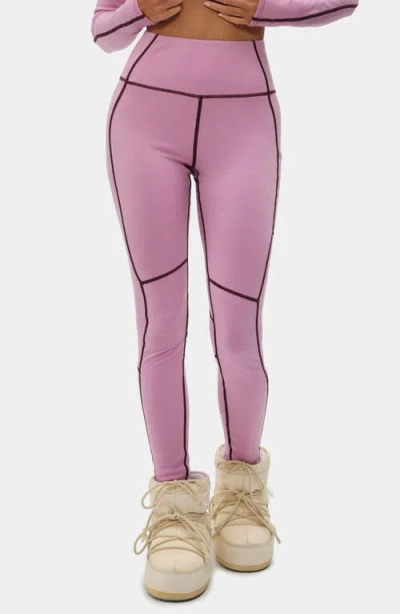 Halfdays Hallie High Waist Leggings In Pink