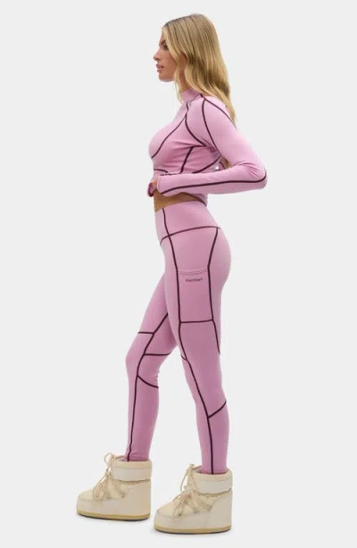 Halfdays Hallie High Waist Leggings In Pink