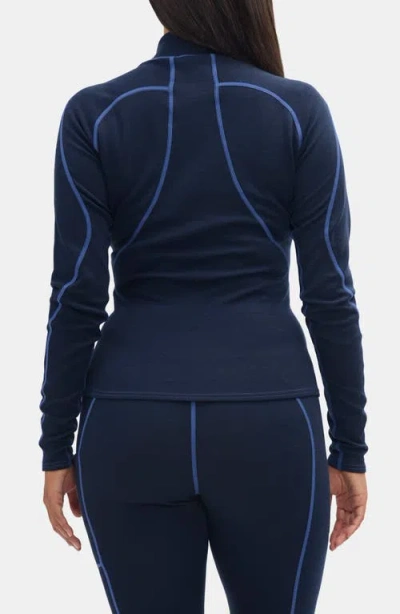Halfdays Fay Base Layer Sweater In Blue