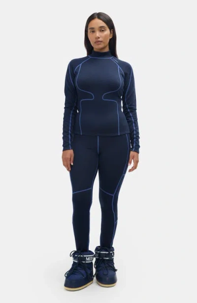 Halfdays Fay Base Layer Sweater In Blue