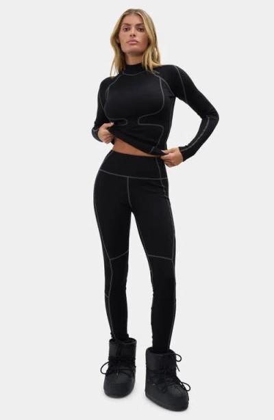Halfdays Hallie High Waist Leggings In Black