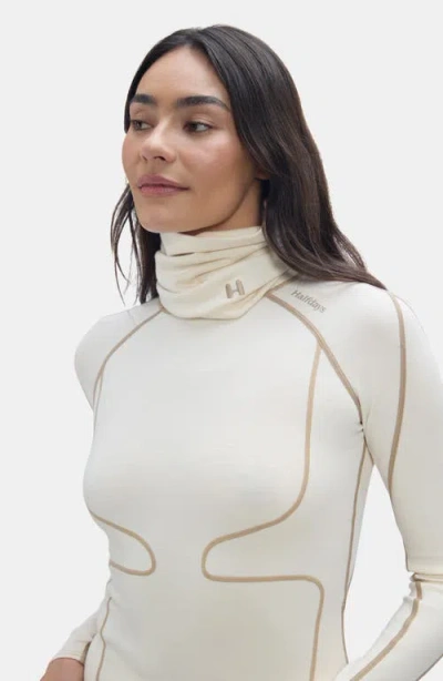 Halfdays Merino Wool Blend Neckwarmer In Brown