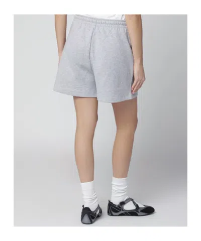 Attico Grey Cotton Shorts In Gray