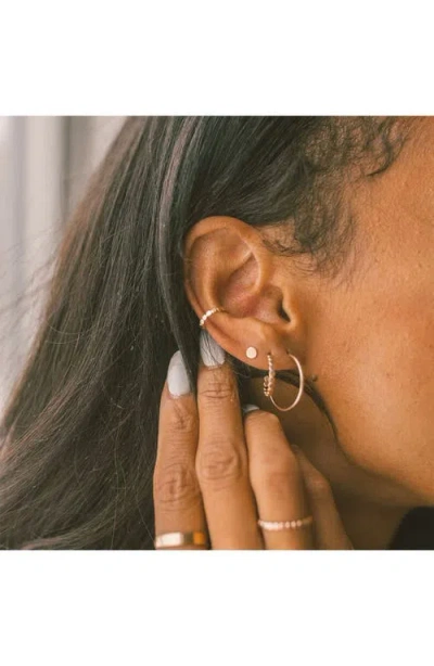 Made By Mary Poppy Hoop Earrings In Brown