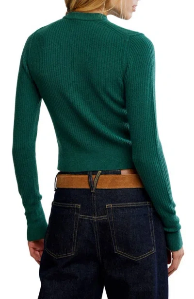 Free People Even After Crewneck Sweater In Green