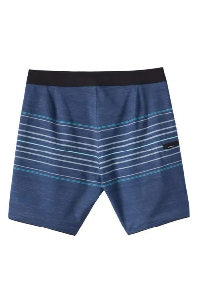 O'neill Kids' Hyperfreak Heat Stripe Swim Trunks In Blue