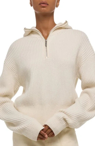 Helmut Lang Balaclava Quarter Zip Hoodie In Multi