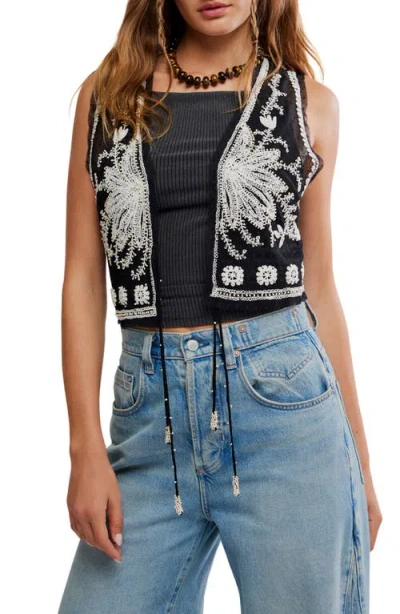 Free People Under The Sun Vest In Black