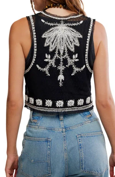 Free People Under The Sun Vest In Black