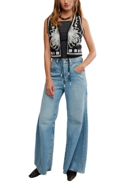 Free People Under The Sun Vest In Black