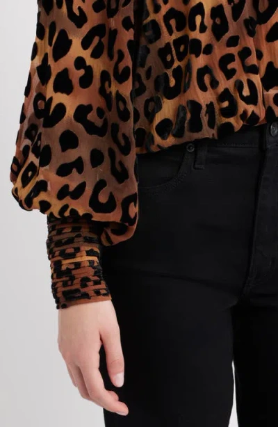 Ciebon Lenny Burnout Top In Brown