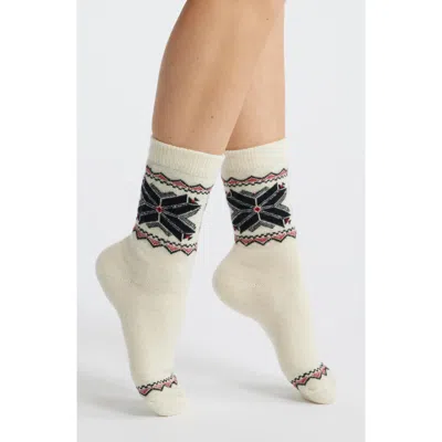 Polo Ralph Lauren Snowflake Border Crew Socks In Multi