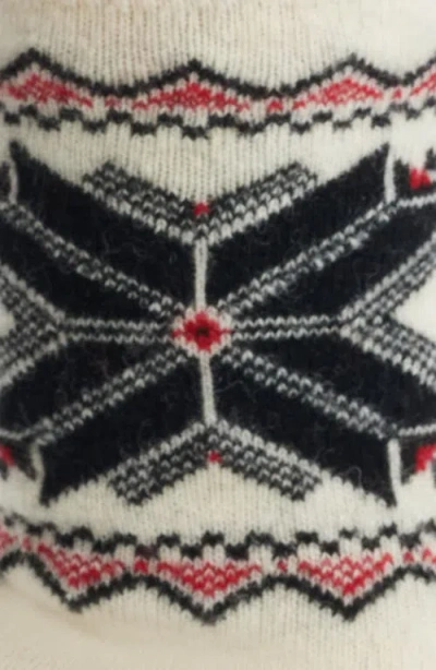 Polo Ralph Lauren Snowflake Border Crew Socks In Multi