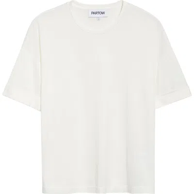 Partow Worth Modal & Cashmere T-shirt In White