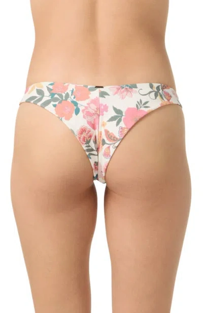 O'neill Camellia Floral Bikini Bottoms In White