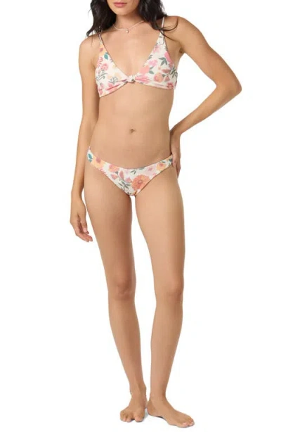 O'neill Camellia Floral Bikini Bottoms In White
