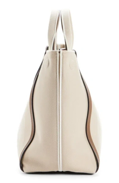 Chloé Logo Canvas Tote In Neutral