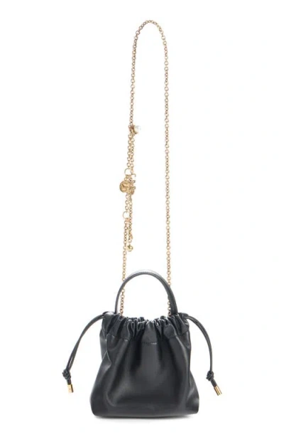 Chloé Mini Icons Leather Shoulder Bag In Black