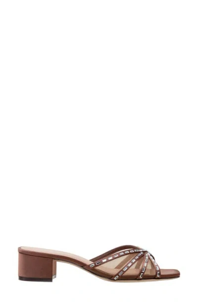Linea Paolo Ivona Slide Sandal In Brown