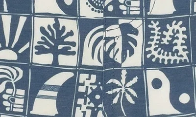 Feather 4 Arrow Kids' Print Board Shorts In Blue