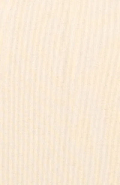 Quincy Mae Rib Knotted Organic Cotton Blend Gown & Hat Set In White