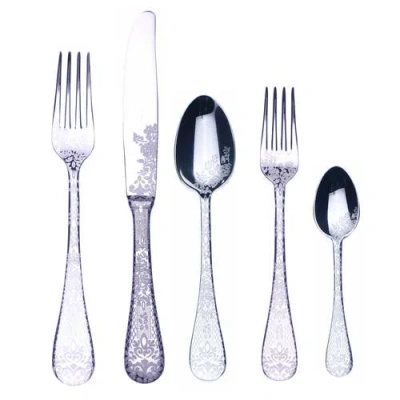 Mepra Casablanca Flatware Set In Silver