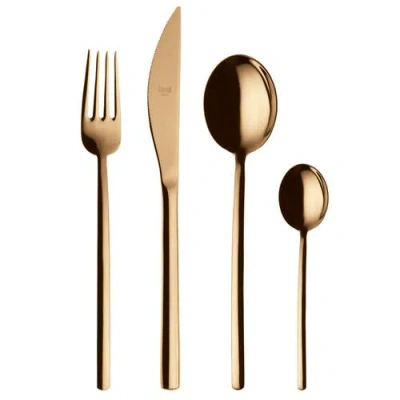 Mepra Due Flatware Set In Gold