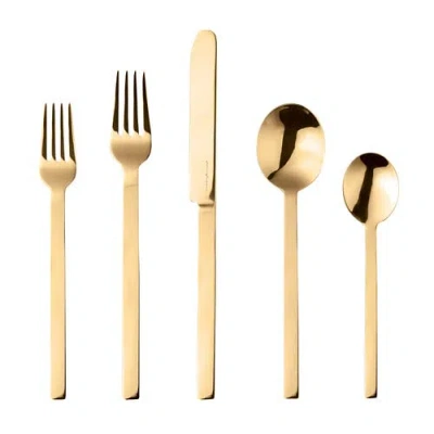 Mepra Stile By Pininfarina Flatware Set In Gold