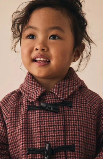 Next Kids' Hooded Houndstooth Coat In Pattern