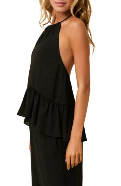 Solid & Striped The Mia Halter Top In Black