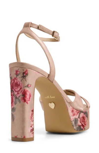 Aldo Rosine Ankle Strap Platform Sandal In Animal Print