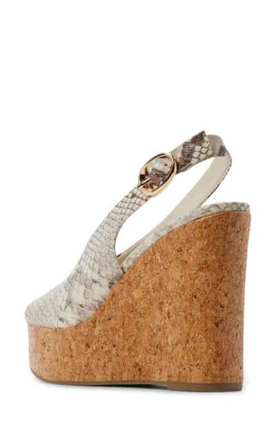 Aldo Tatianah Platform Wedge Sandal In Brown