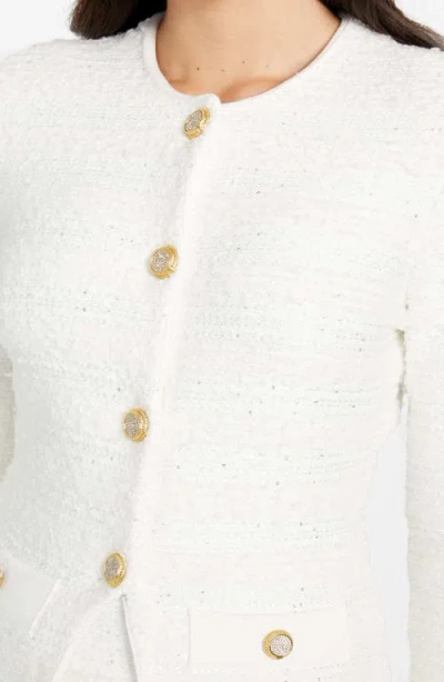 Marciano Clara Texture Cardigan In White