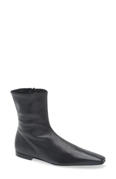 Totême Toteme Flat Side Zip Bootie In Multi