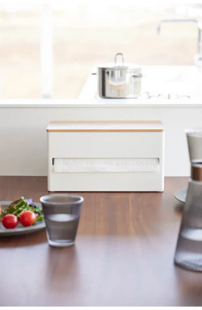 Yamazaki Paper Towel Dispenser In White