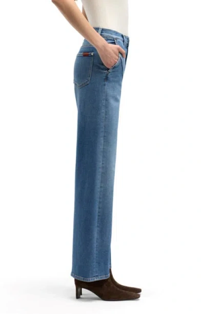 Seven Stovepipe Straight Leg Jeans In Blue