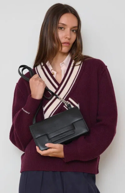 We-ar4 The Accordion Leather Shoulder Bag In Black