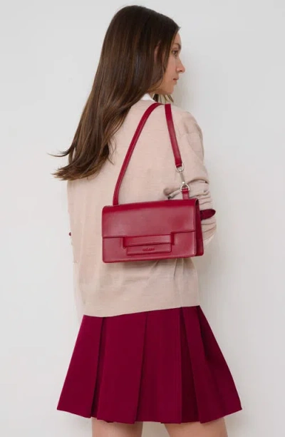 We-ar4 The Accordion Leather Shoulder Bag In Burgundy