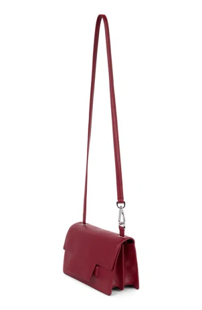 We-ar4 The Accordion Leather Shoulder Bag In Burgundy