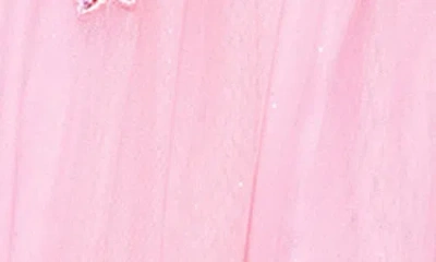 Blondie Nites Off The Shoulder Sequin 3d Embellished Tulle Gown In Pink